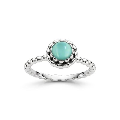 Sterling Silver Larimar Ring