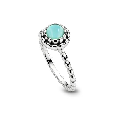 Sterling Silver Larimar Ring