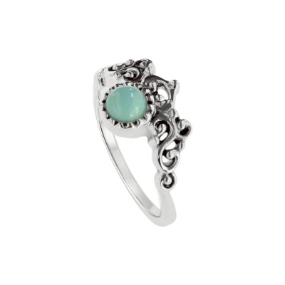 Sterling Silver Larimar Ring