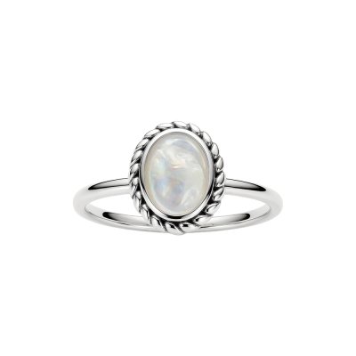 Sterling Silver Mother of Pearl Ring