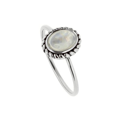 Sterling Silver Mother of Pearl Ring