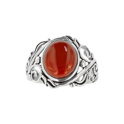Sterling Silver Red Jasper Ring