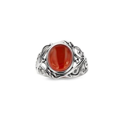 Sterling Silver Red Jasper Ring