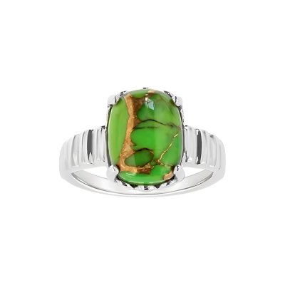 Sterling Silver Mohave Green Turquoise Ring
