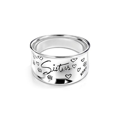 Sterling Silver Sister Ring