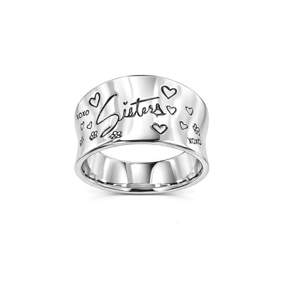 Sterling Silver Sister Ring