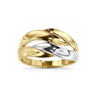 Sterling Silver Two Tone Ring