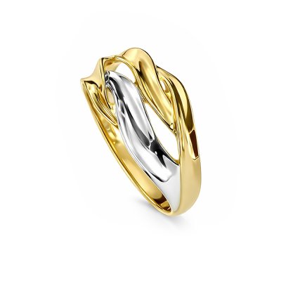 Sterling Silver Two Tone Ring