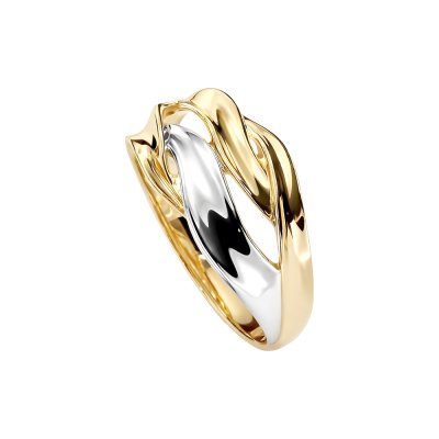 Sterling Silver Two Tone Ring