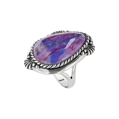 Sterling Silver Purple Turquoise Ring