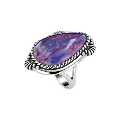 Sterling Silver Purple Turquoise Ring