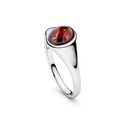Sterling Silver Garnet Ring