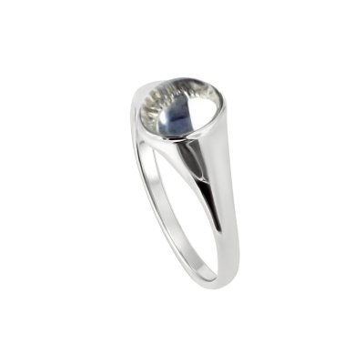 Sterling Silver White Quartz Ring