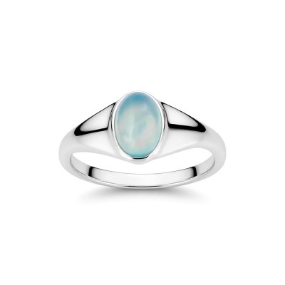 Sterling Silver Aquamarine Ring