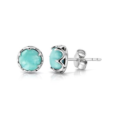 Sterling Silver Larimar Earrings
