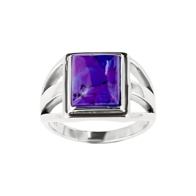 Sterling Silver Purple Turquoise Ring