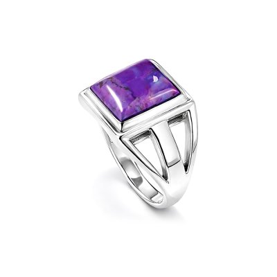 Sterling Silver Purple Turquoise Ring