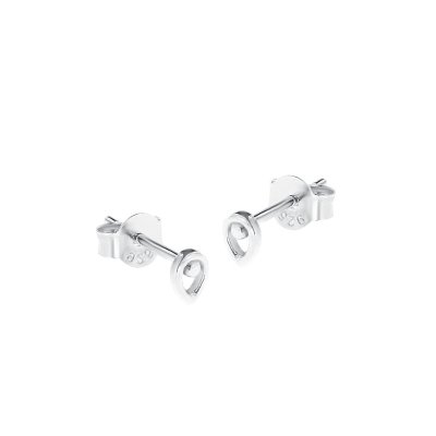 Sterling Silver Pear Stud Earrings