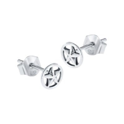 Sterling Silver Star Stud Earrings