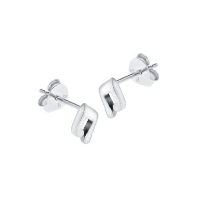 Sterling Silver Music Notes Stud Earrings