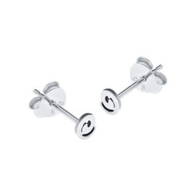 Sterling Silver Spiral Stud Earrings