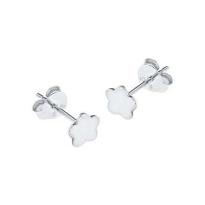 Sterling Silver Flower Stud Earrings