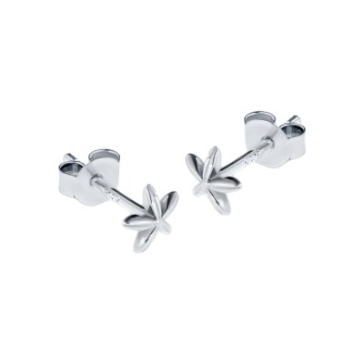 Sterling Silver Flower Stud Earrings