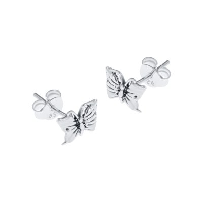 Sterling Silver Butterfly Stud Earrings