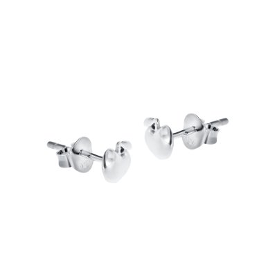 Sterling Silver Apple Stud Earrings