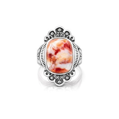 Sterling Silver Spiny Oyster Shell Ring