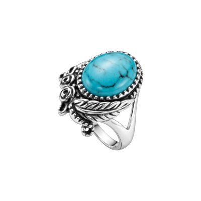 Sterling Silver Kingman Turquoise Ring