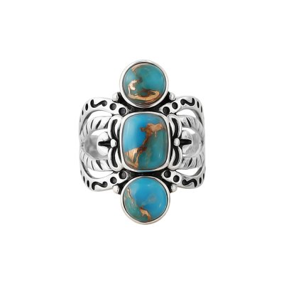 Sterling Silver Mohave Turquoise Ring