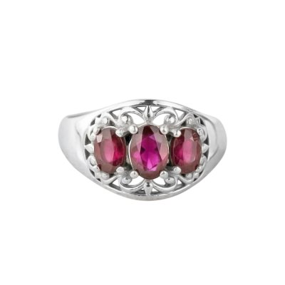Sterling Silver Ruby Ring