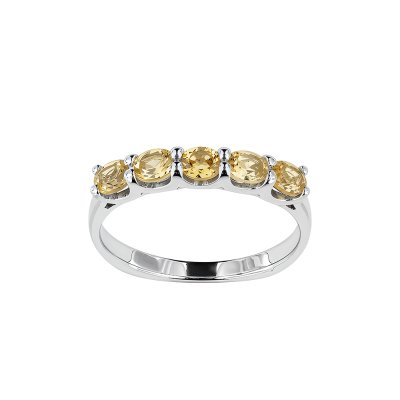 Sterling Silver Citrine Ring