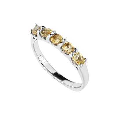 Sterling Silver Citrine Ring