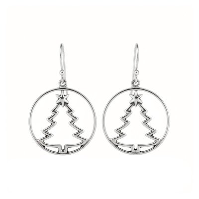 Sterling Silver Snowy Sweater Earrings