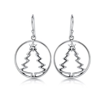 Sterling Silver Snowy Sweater Earrings