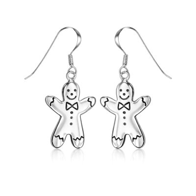 Sterling Silver Gingerbread Earrings