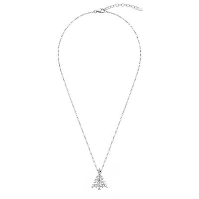 Sterling Silver Christmas Tree With Chain 18 Inches