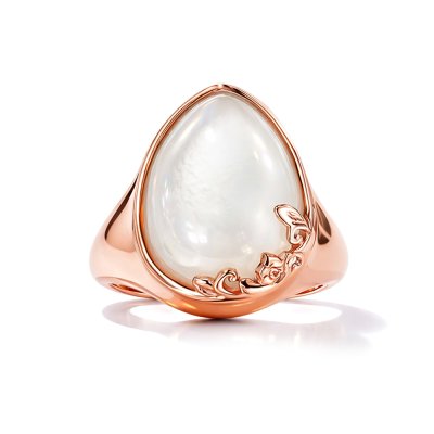 Copper Mother of Pearl Ring