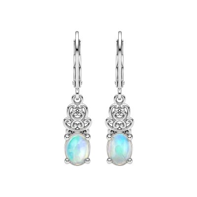 Ethiopian Opal Sterling Silver Earrings