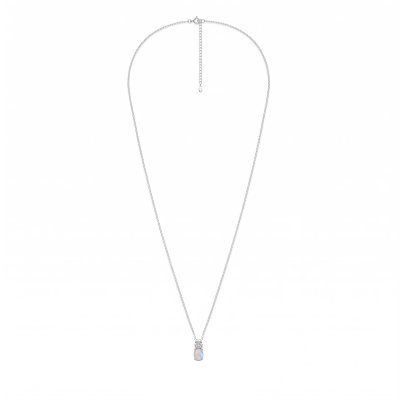 Ethiopian Opal Sterling Silver Pendant Necklace