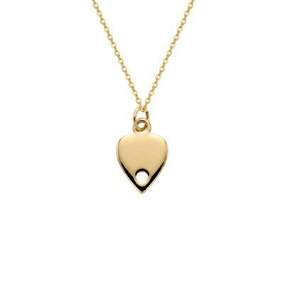 18K Yellow Gold Over Sterling Silver Pendant Necklace
