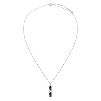 Rainbow Moonstone Sterling Silver Pendant Necklace