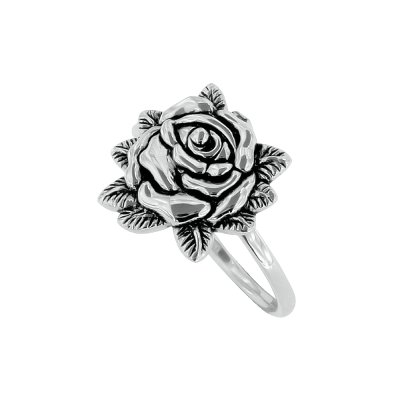 Sterling Silver Rose Ring