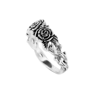Sterling Silver Rose Ring