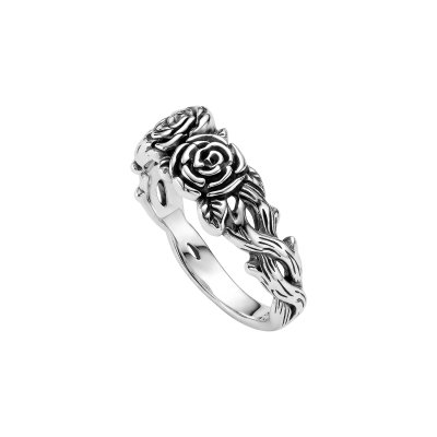 Sterling Silver Rose Ring