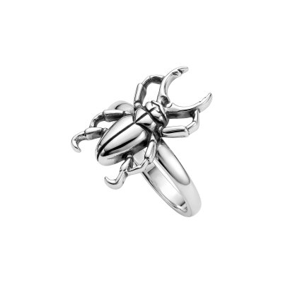 Sterling Silver Stag Beetle Ring