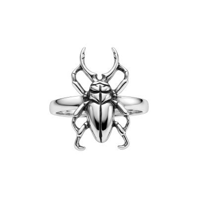 Sterling Silver Stag Beetle Ring