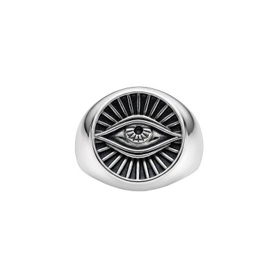 Sterling Silver Evil Eye Ring